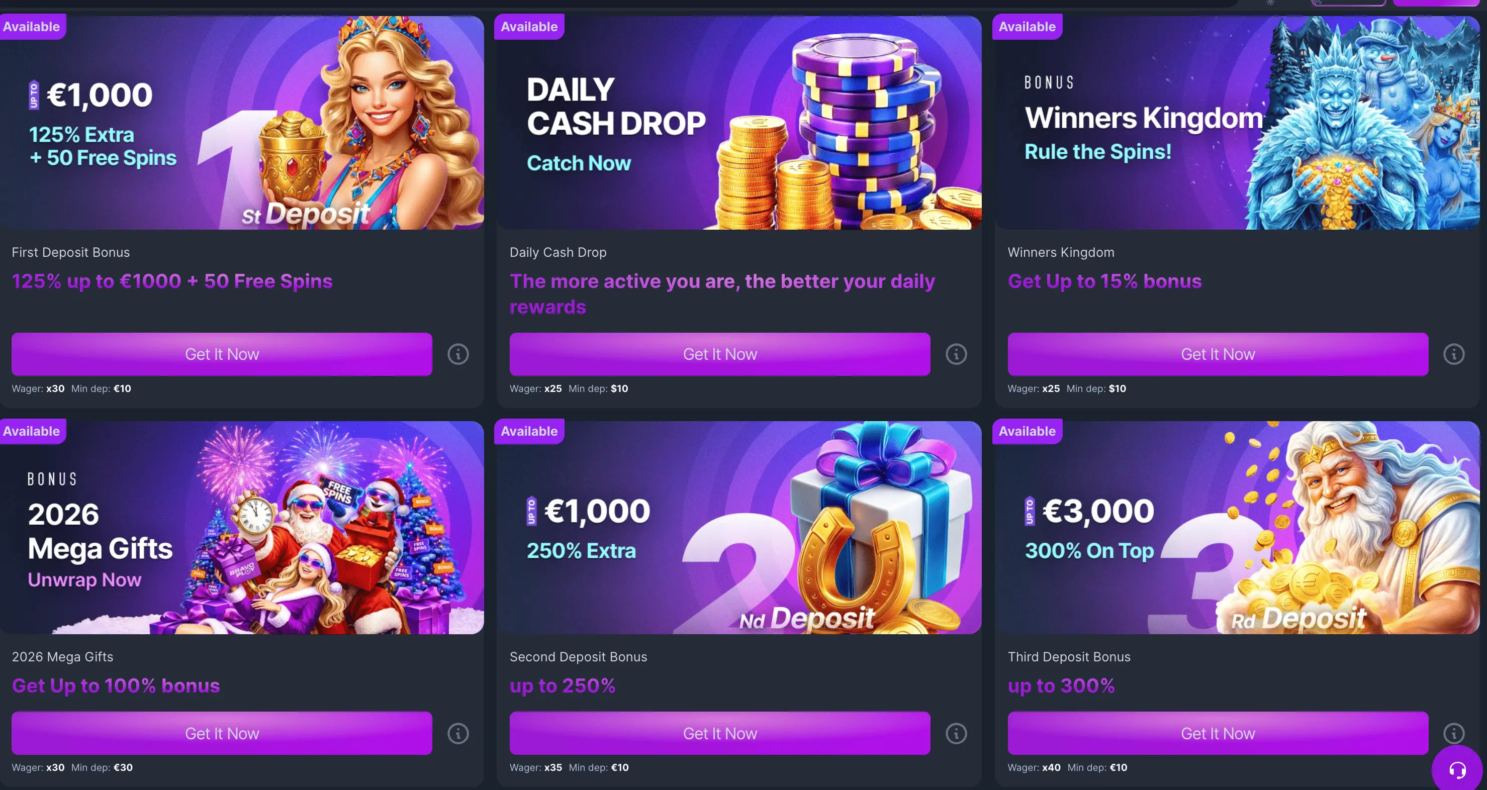 BravoPlay Casino Bonuses